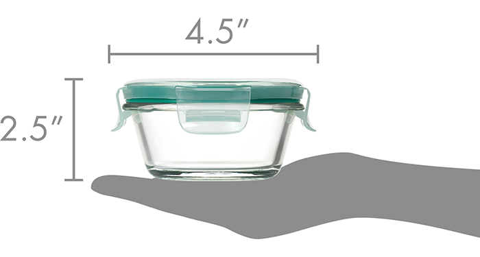 Good Grips 1 Cup Smart Seal Glass Round Container